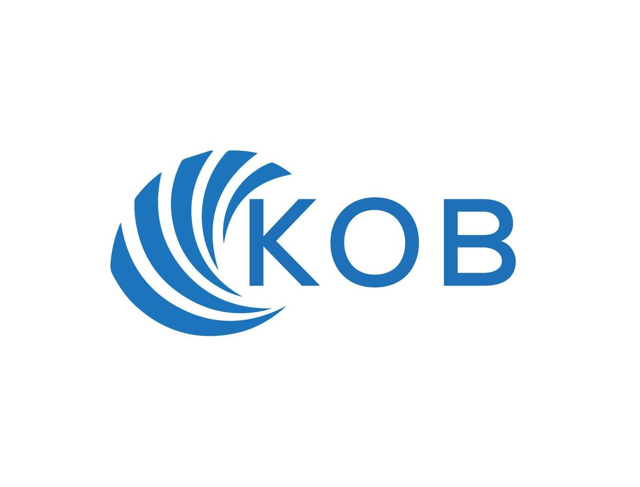 kob abstrakt Geschäft Wachstum Logo Design auf Weiß Hintergrund. kob kreativ Initialen Brief Logo Konzept. vektor