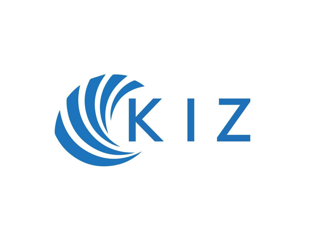 kiz abstrakt företag tillväxt logotyp design på vit bakgrund. kiz kreativ initialer brev logotyp begrepp. vektor