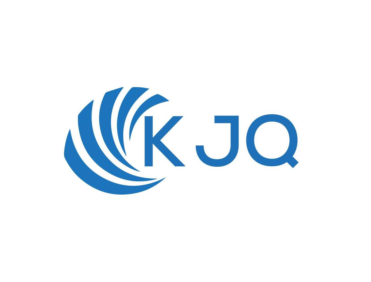 kjq abstrakt företag tillväxt logotyp design på vit bakgrund. kjq kreativ initialer brev logotyp begrepp. vektor
