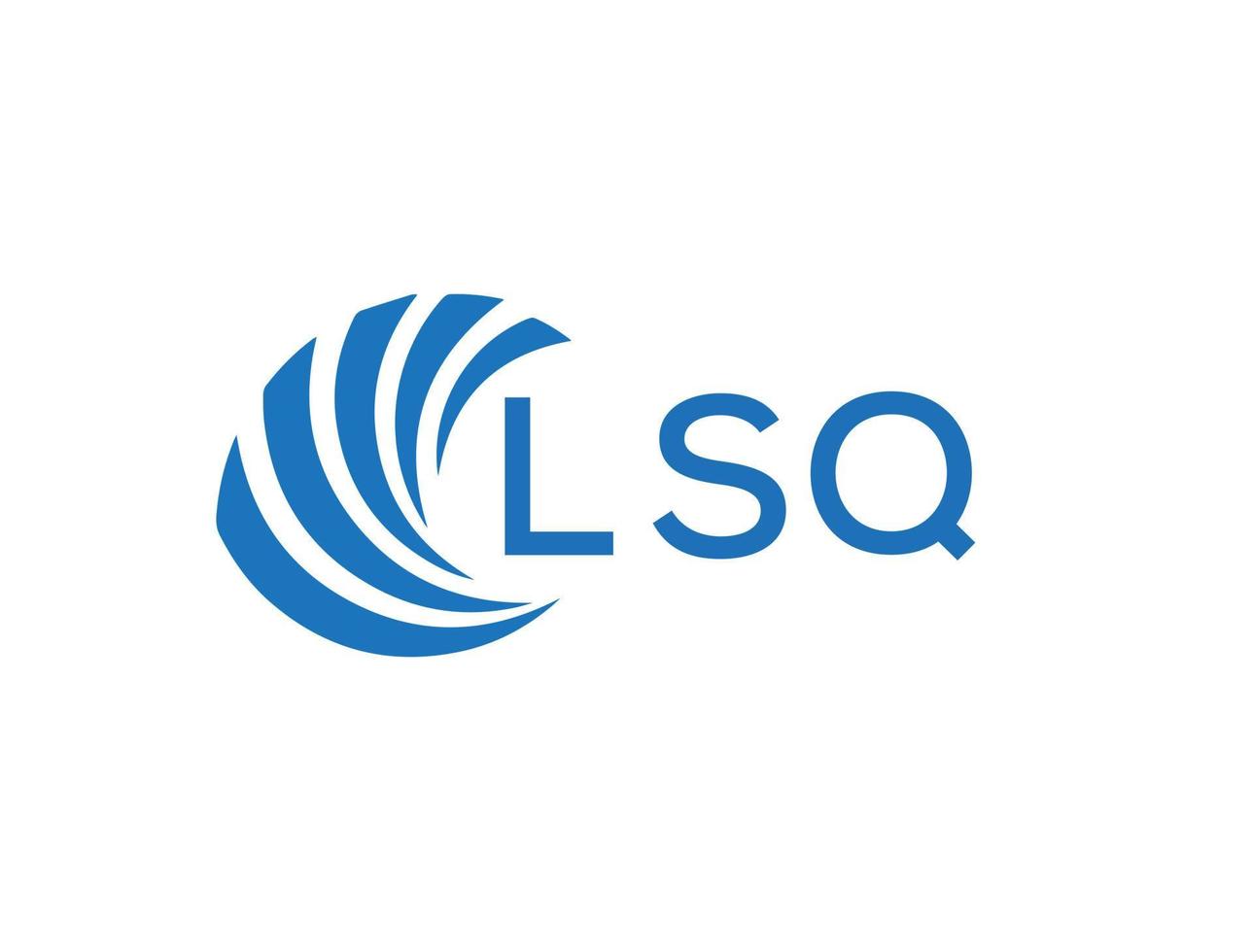 lsq abstrakt Geschäft Wachstum Logo Design auf Weiß Hintergrund. lsq kreativ Initialen Brief Logo Konzept. vektor