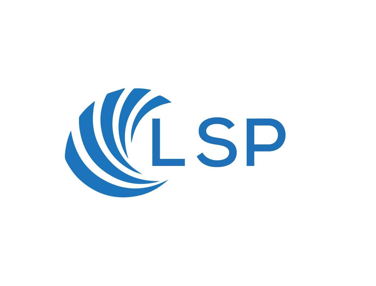 lsp abstrakt företag tillväxt logotyp design på vit bakgrund. lsp kreativ initialer brev logotyp begrepp. vektor