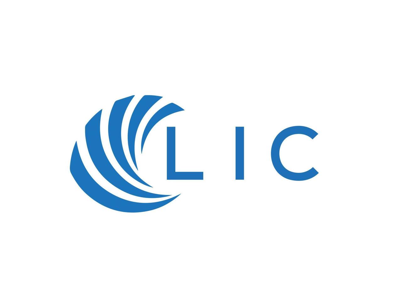 lic abstrakt företag tillväxt logotyp design på vit bakgrund. lic kreativ initialer brev logotyp begrepp. vektor