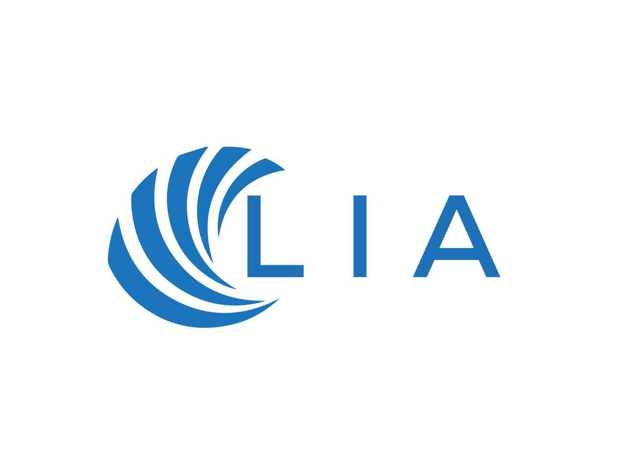 lia abstrakt Geschäft Wachstum Logo Design auf Weiß Hintergrund. lia kreativ Initialen Brief Logo Konzept. vektor