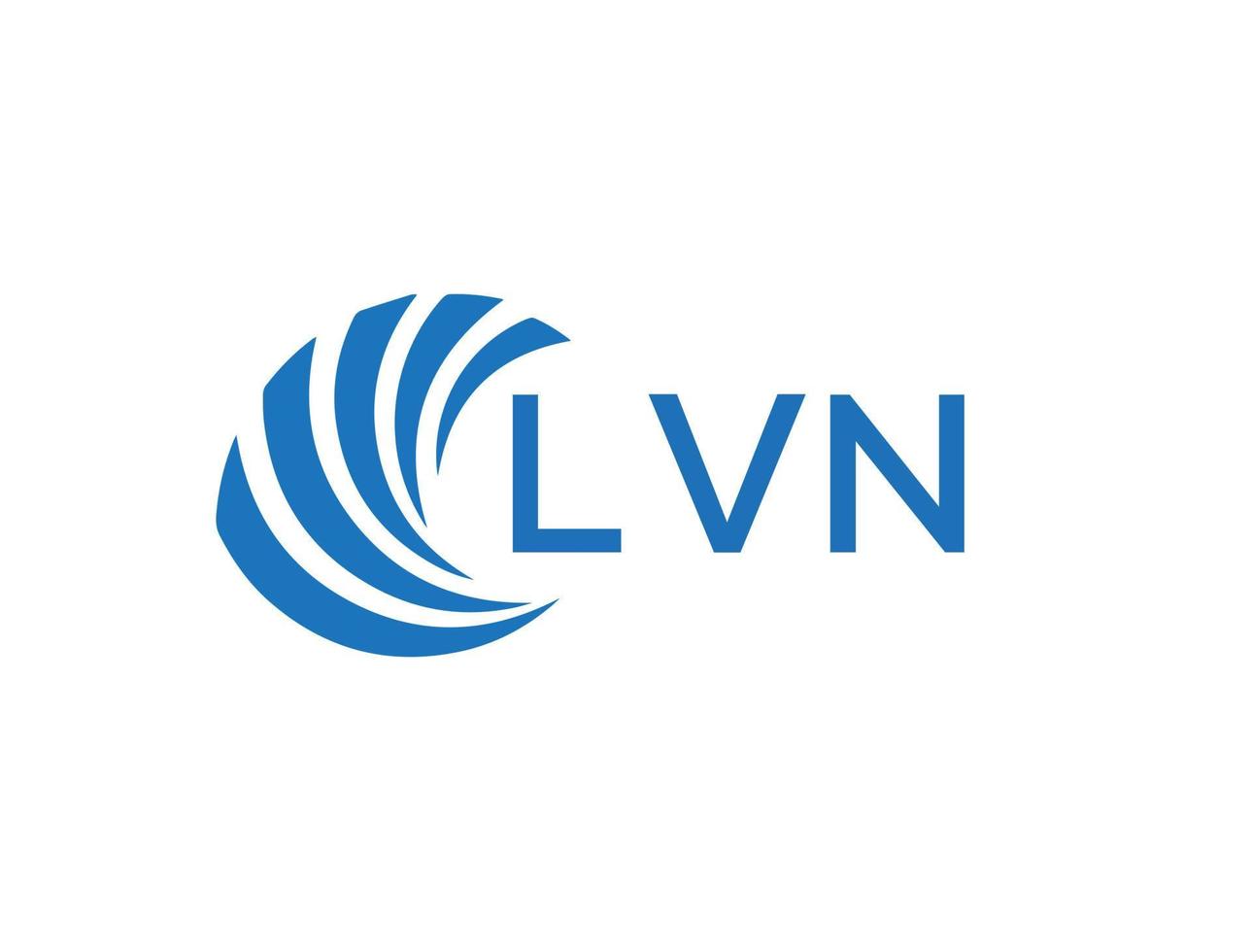 lvn abstrakt företag tillväxt logotyp design på vit bakgrund. lvn kreativ initialer brev logotyp begrepp. vektor