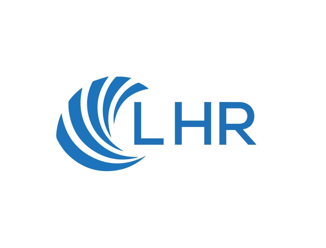 lhr abstrakt Geschäft Wachstum Logo Design auf Weiß Hintergrund. lhr kreativ Initialen Brief Logo Konzept. vektor