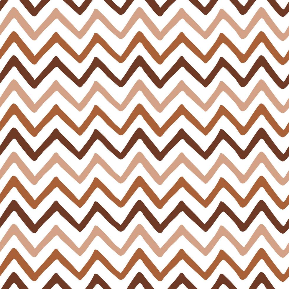 svartvit geometrisk sömlös sicksack- mönster tillverkad på brun iced kaffe färger. upprepad bakgrund, bakgrund eller inbjudan kort abstrakt design. vektor