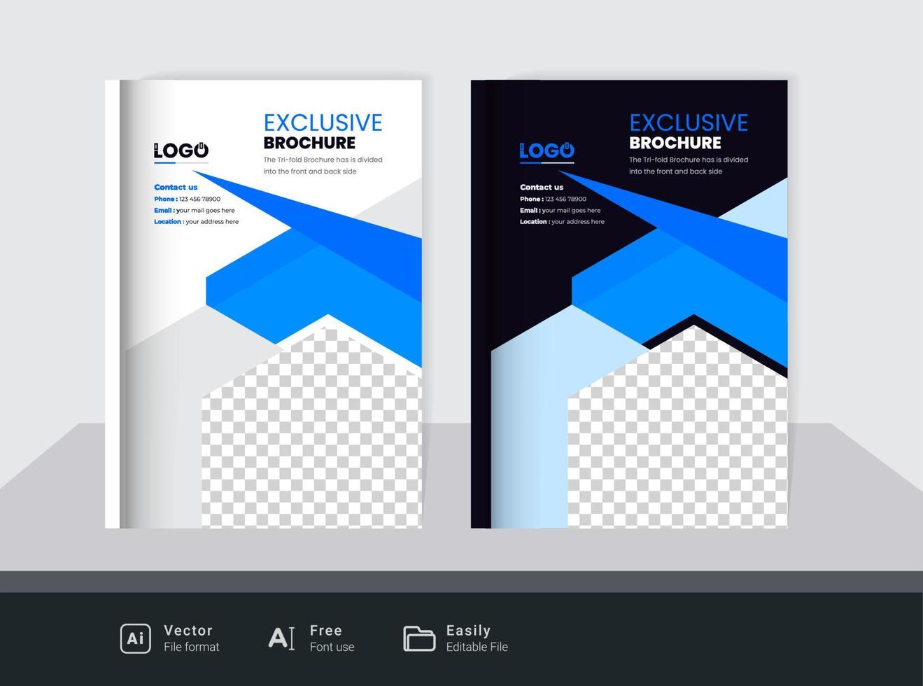 färgrik modern företag broschyr omslag design mall vektor