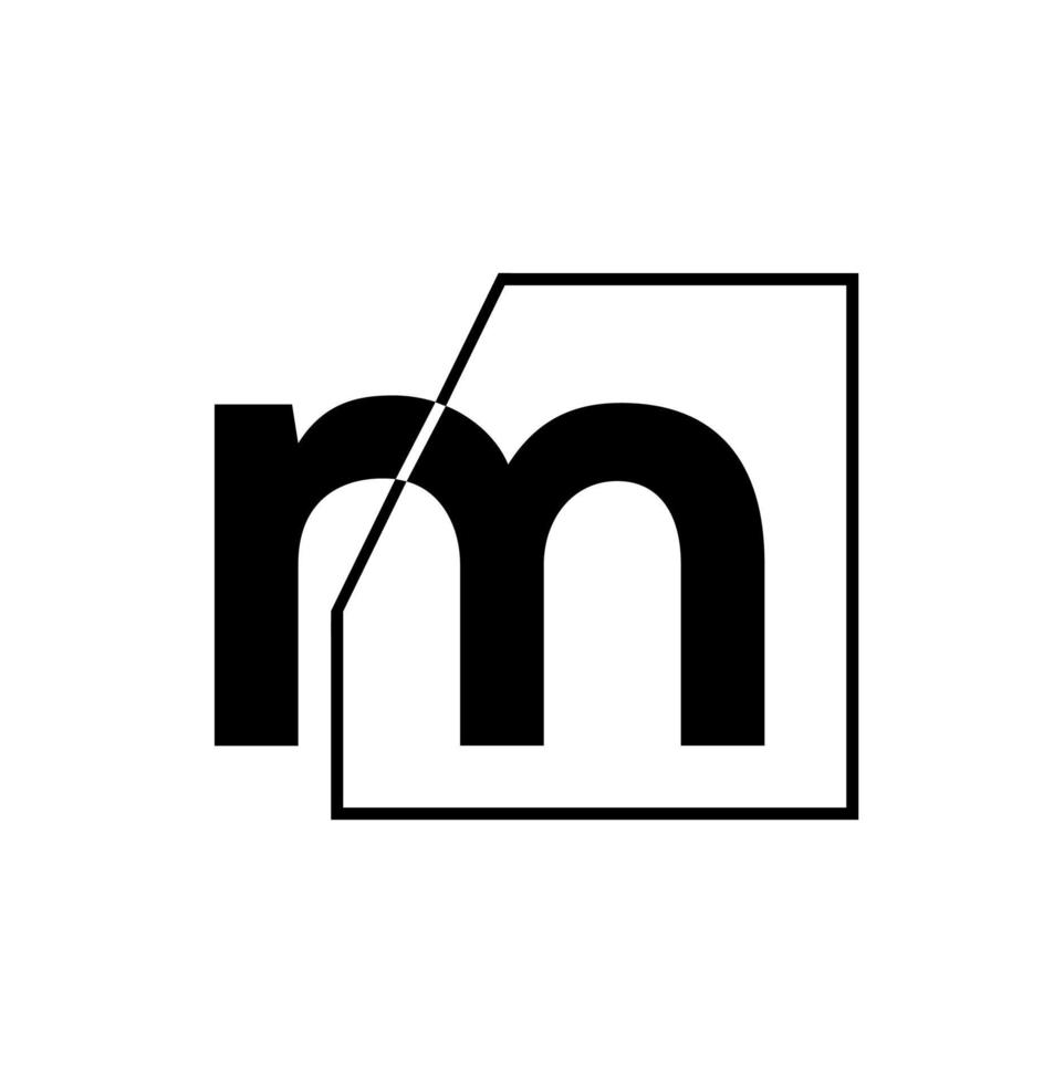 rm företag brev första namn logotyp. rm logotyp. vektor