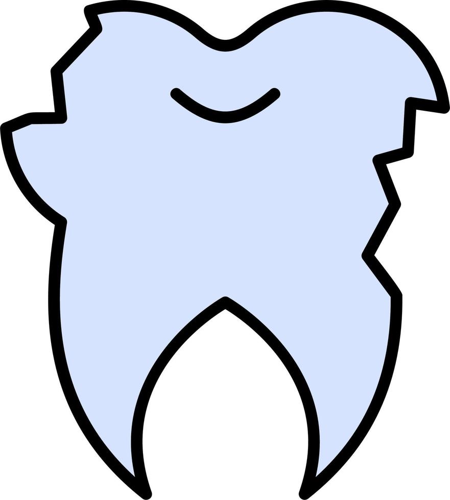 Symbol für gebrochenen Zahnvektor vektor