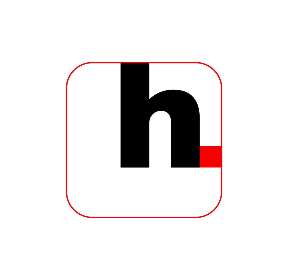 h företag namn första brev monogram. h ikon. vektor