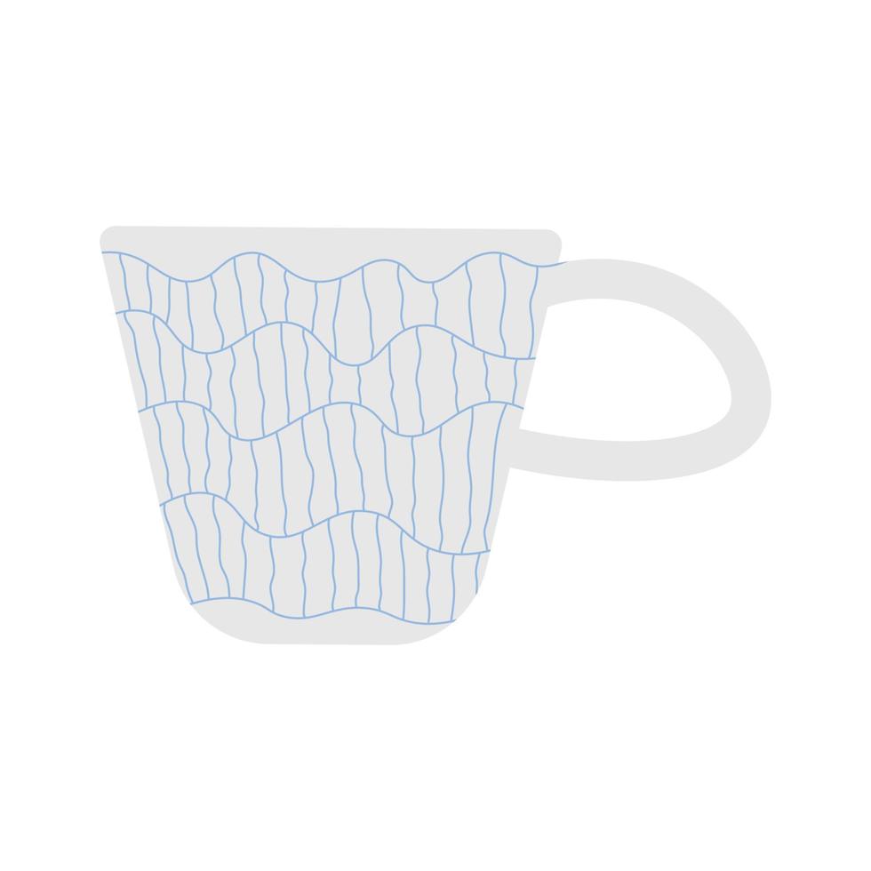 Keramik Becher zum Tee oder Kaffee. Vektor Illustration mit Tasse. großartig Design zum irgendein Zwecke.