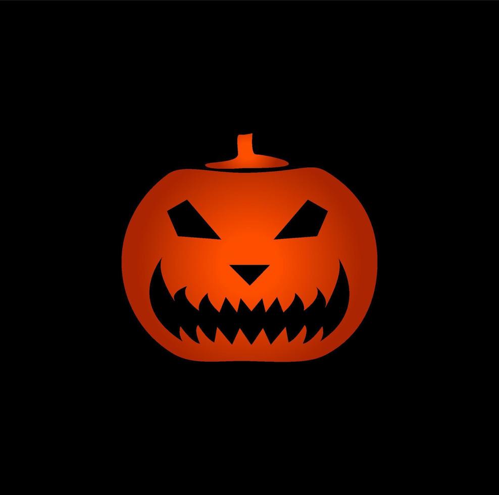 halloween pumpa vektor ikon. Lycklig halloween.