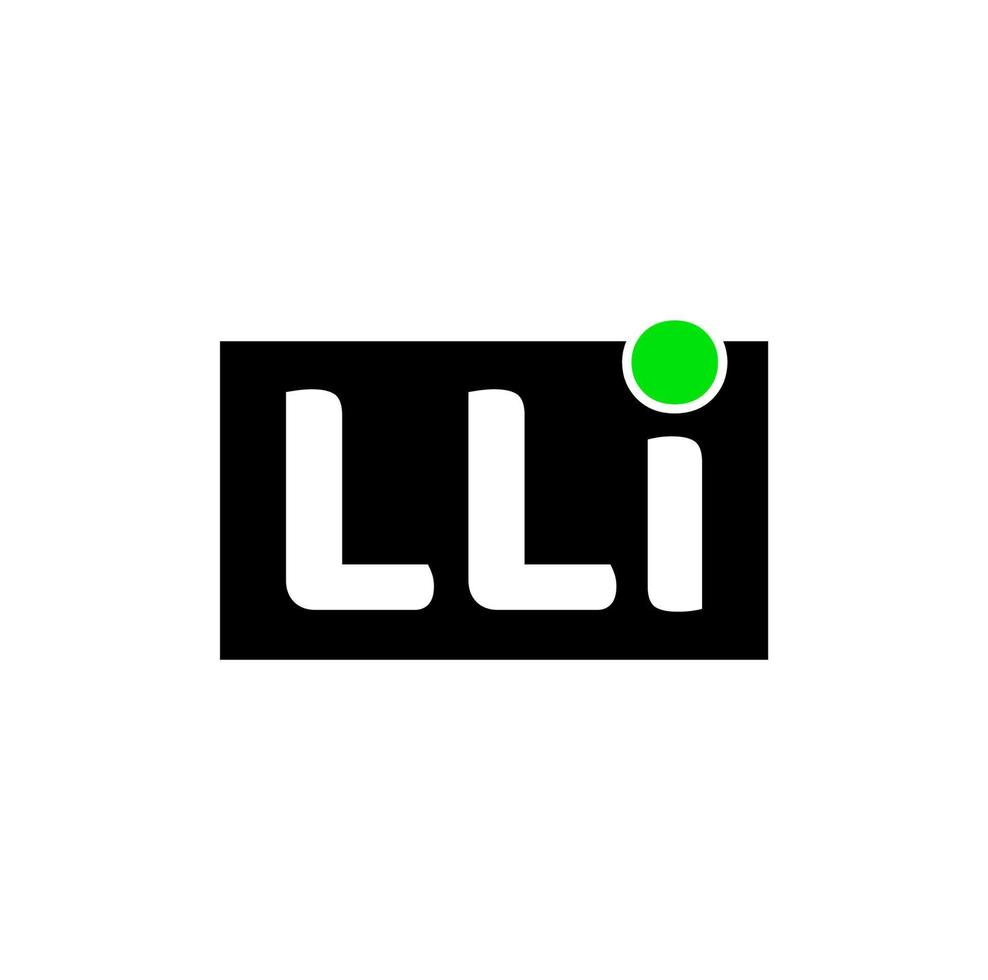 lli företag namn första brev monogram. lli ikon. vektor