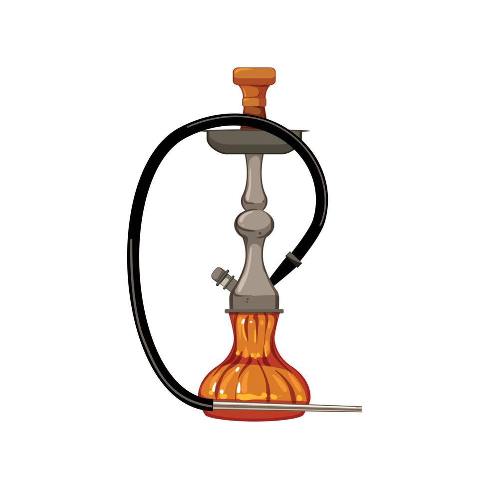 Wasser Huka Shisha Karikatur Vektor Illustration