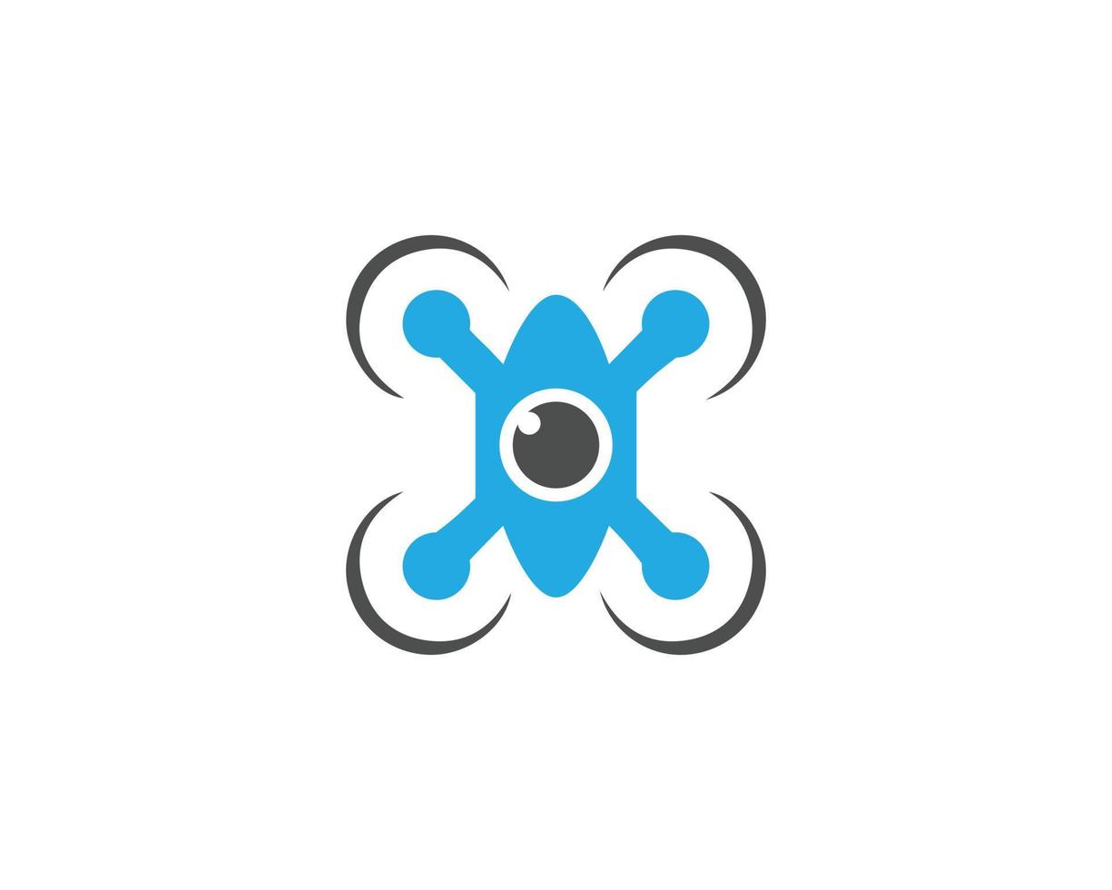 modern Drohne Logo Design Symbol Vektor Illustration Vorlage.