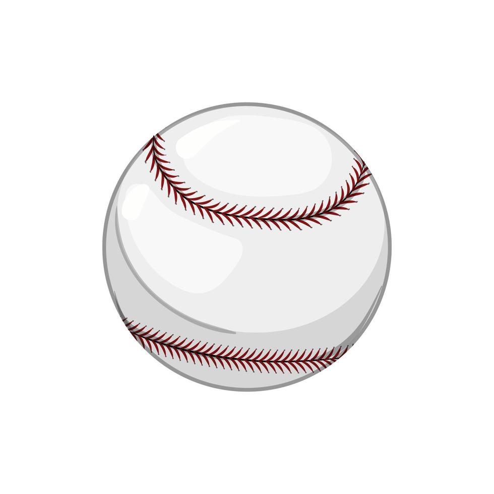 baseboll boll sport tecknad serie vektor illustration