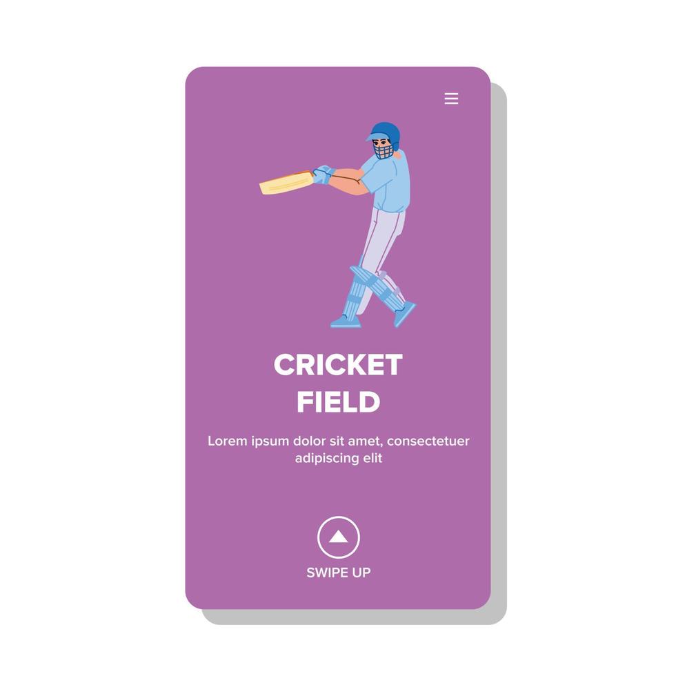 cricket fält vektor
