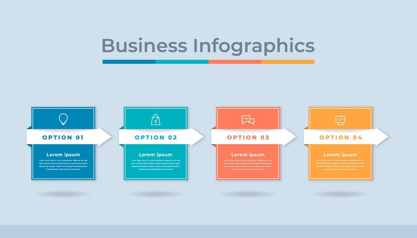 tidslinje infographics företag data visualisering bearbeta Diagram. abstrakt diagram Graf med steg, alternativ vektor