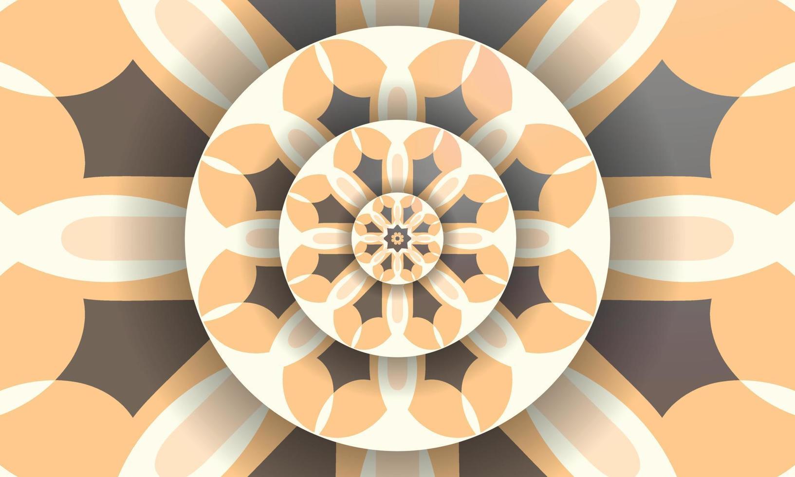 Vektor Mandala Ornament, Blumen- mandala, Muster, Mandala Hintergrund