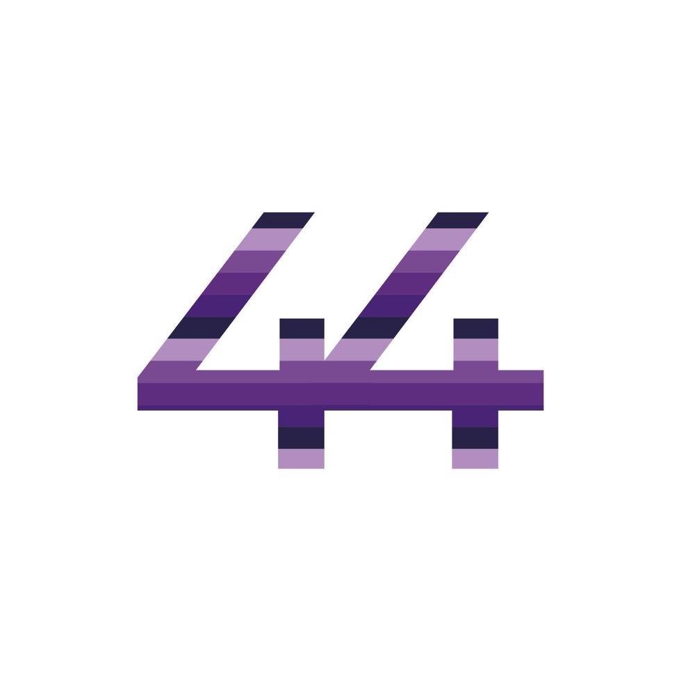 44 Jahrestag Feier Logo vektor