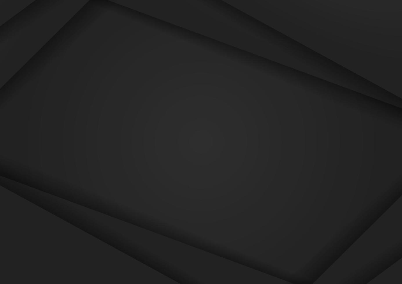 abstrakt schwarz Papier Hintergrund Design mit Schatten vektor