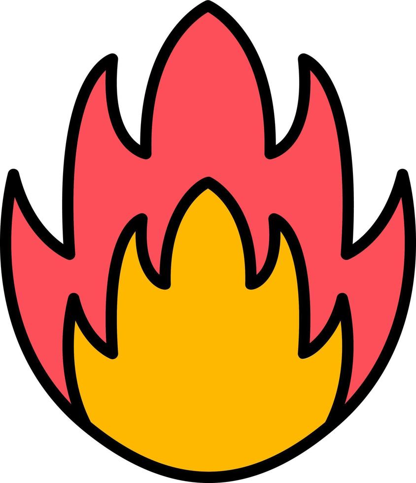 Symbol für Feuervektor vektor