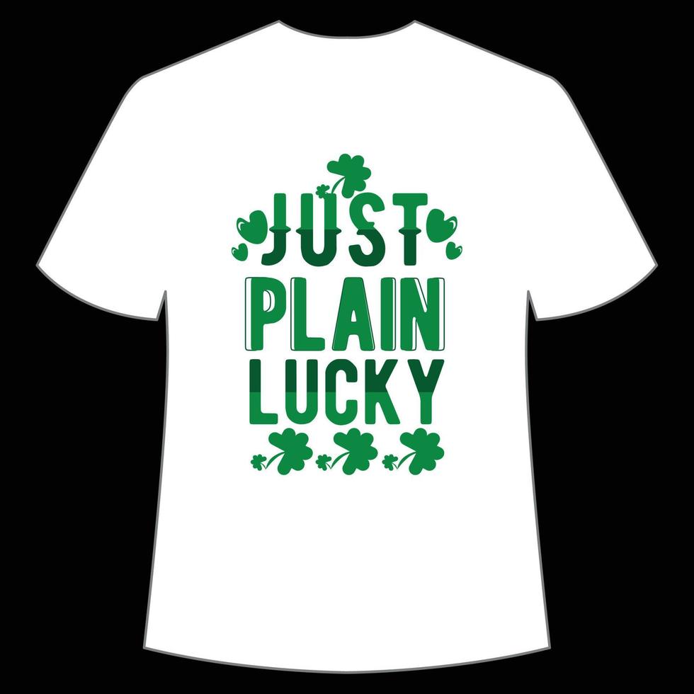 bara enkel tur- st. Patricks dag skjorta skriva ut mall, tur- behag, irländska, alla har en liten tur typografi design vektor