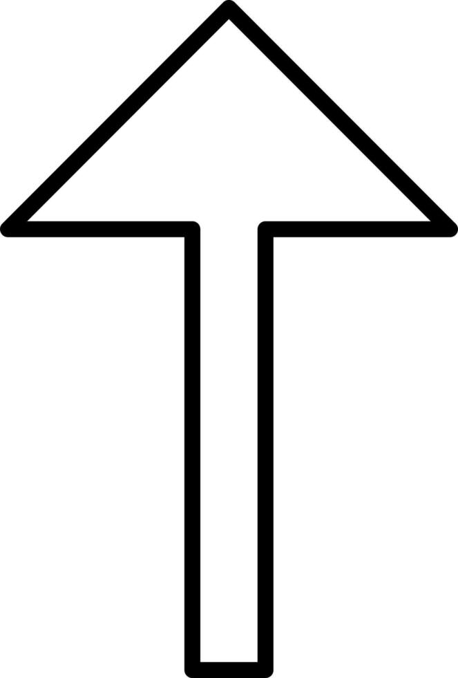 Pfeil-Vektor-Symbol nach oben vektor