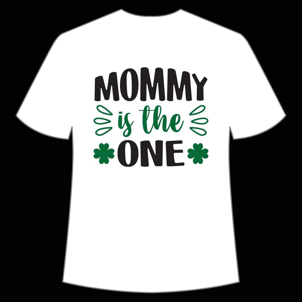 Mama ist das einer st. Patrick's Tag Hemd drucken Vorlage, Glücklich Reize, irisch, jedermann hat ein wenig Glück Typografie Design vektor