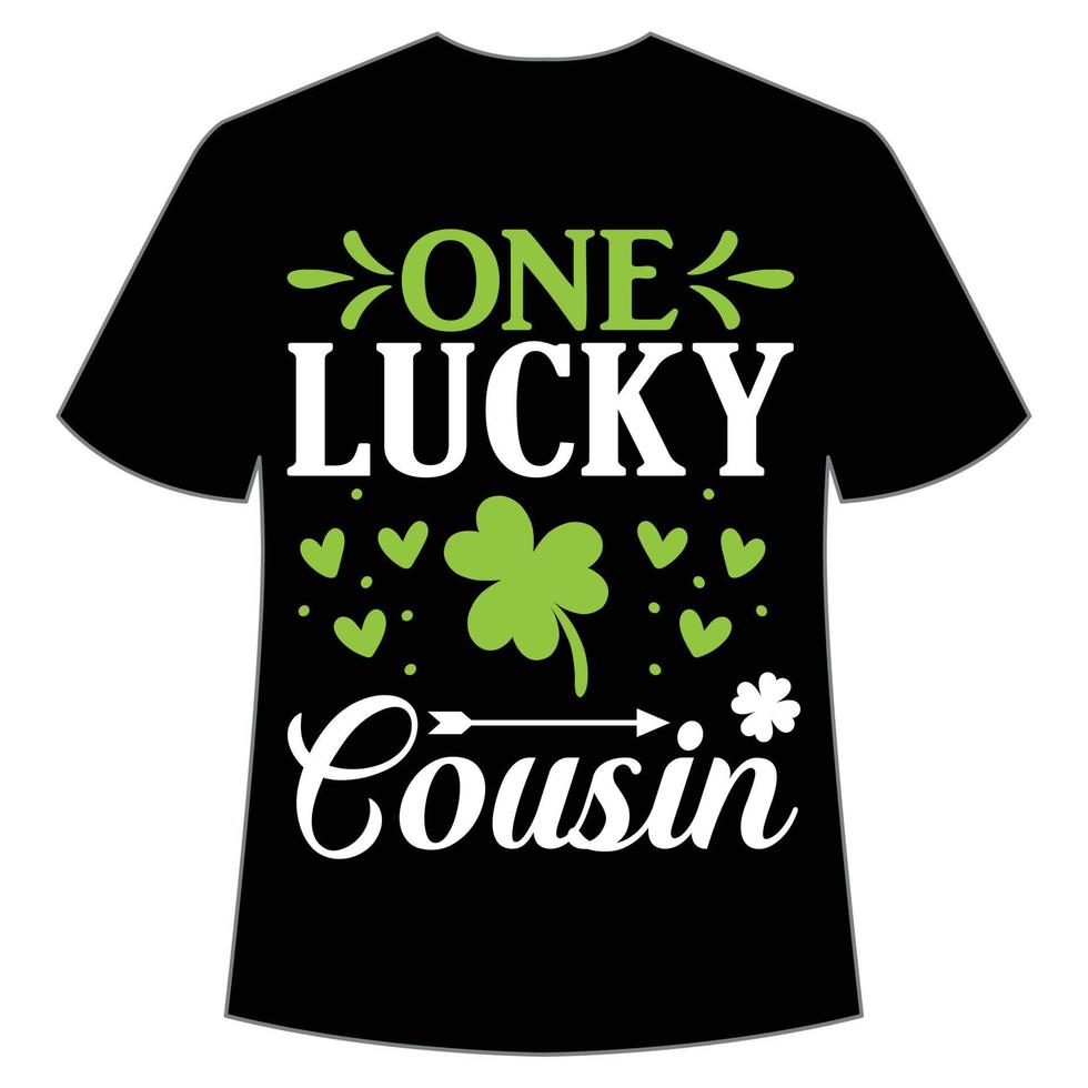 ett tur- kusin st. Patricks dag skjorta skriva ut mall, tur- behag, irländska, alla har en liten tur typografi design vektor