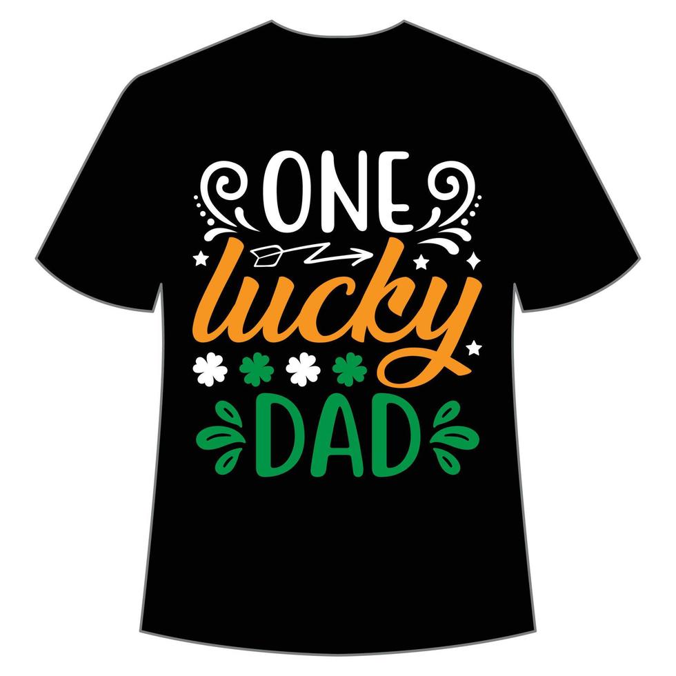 ett tur- pappa st. Patricks dag skjorta skriva ut mall, tur- behag, irländska, alla har en liten tur typografi design vektor