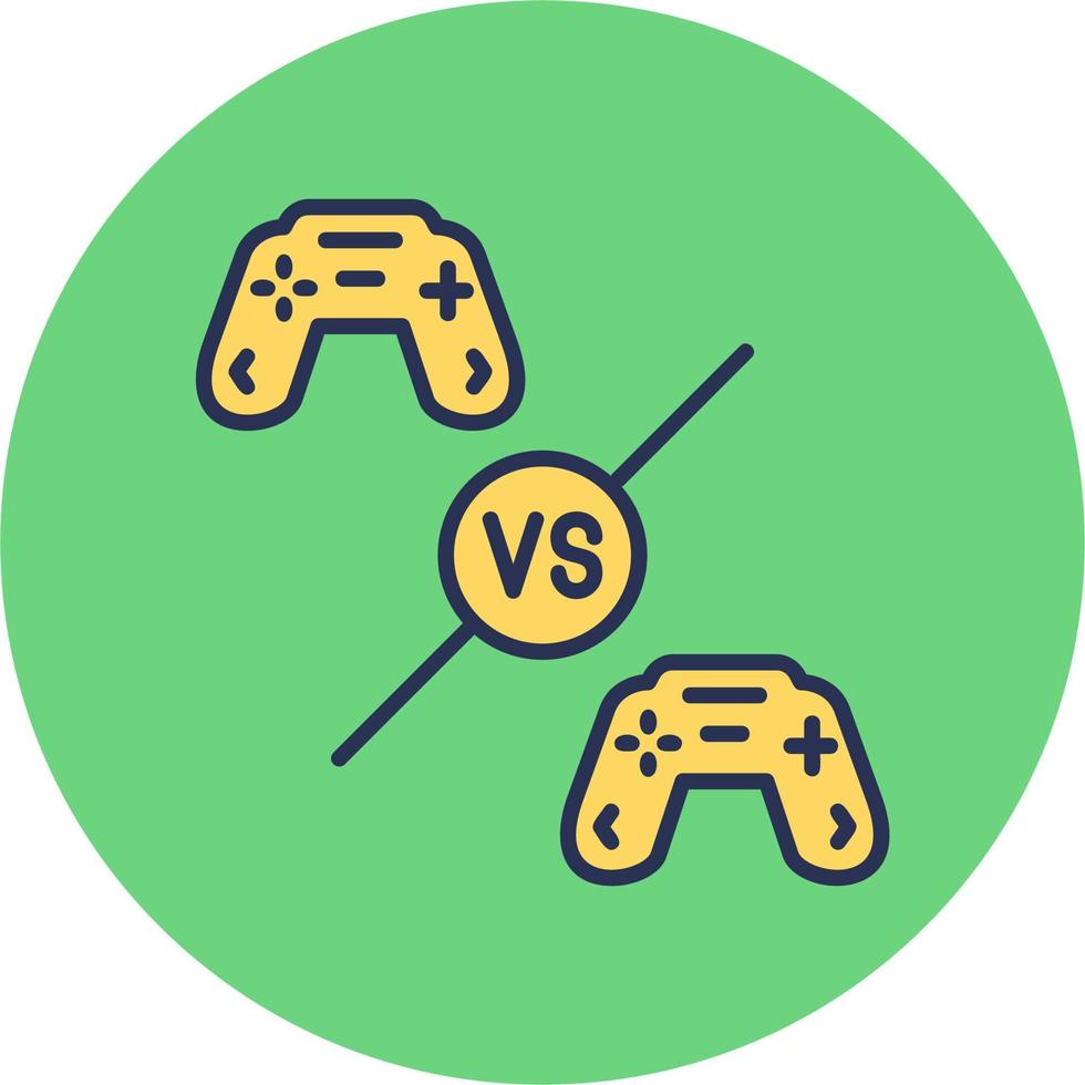 Spieler vs. Spieler Vektor Symbol