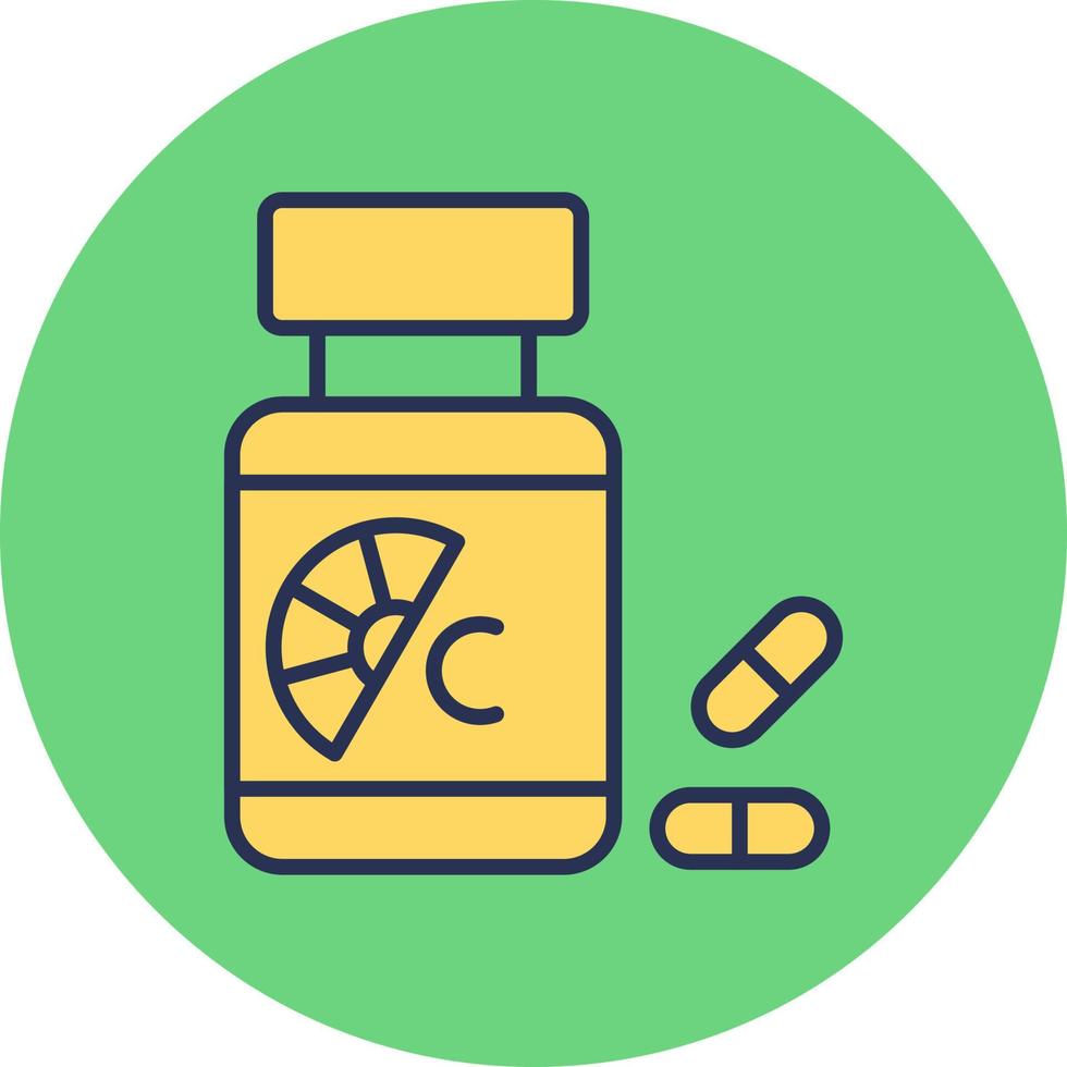 vitamin c vektor ikon