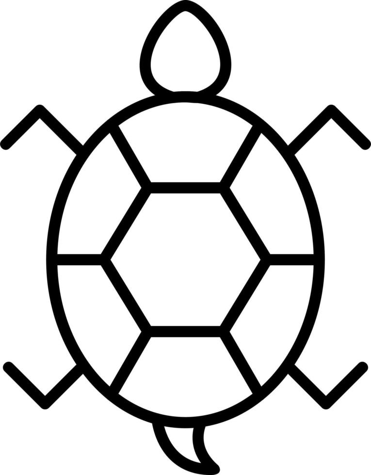 Symbol für Schildkrötenvektor vektor