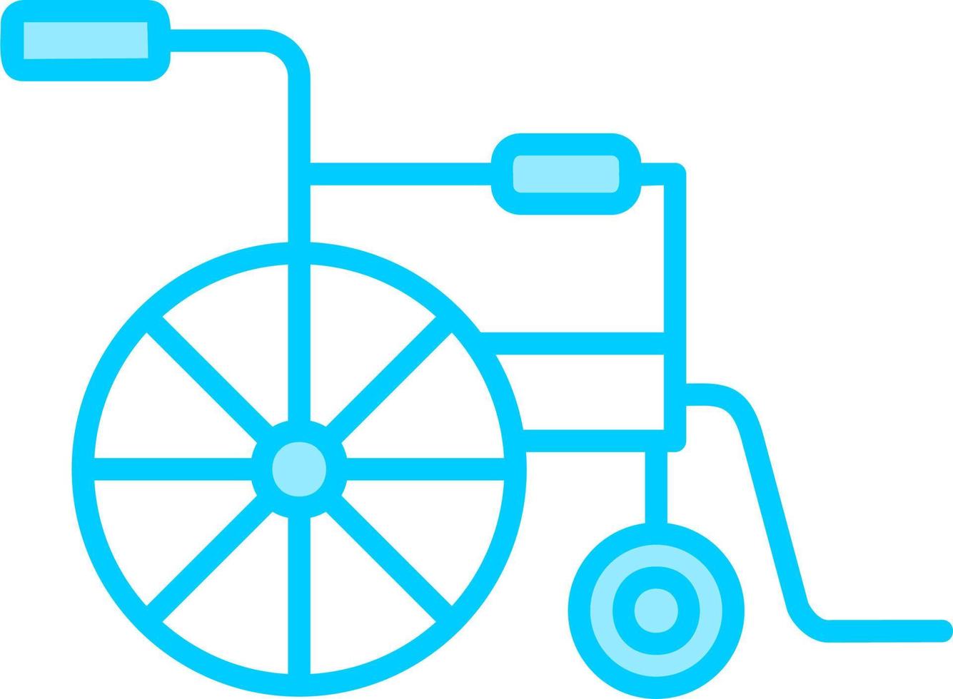 rullstol vektor ikon