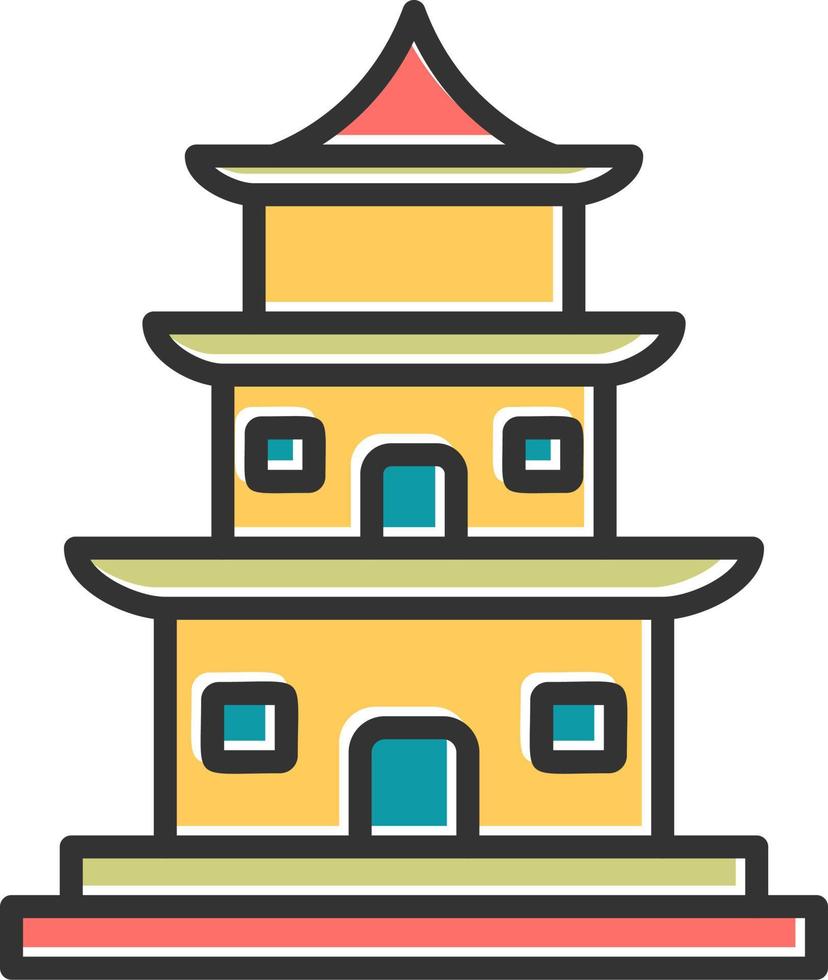 tempel vektor ikon