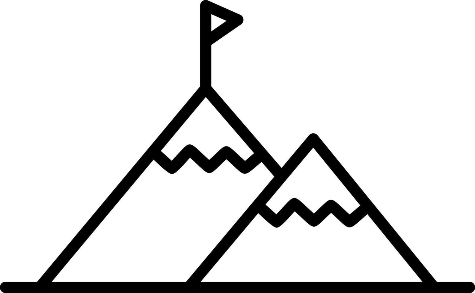 Erfolg Berg Vektor Symbol