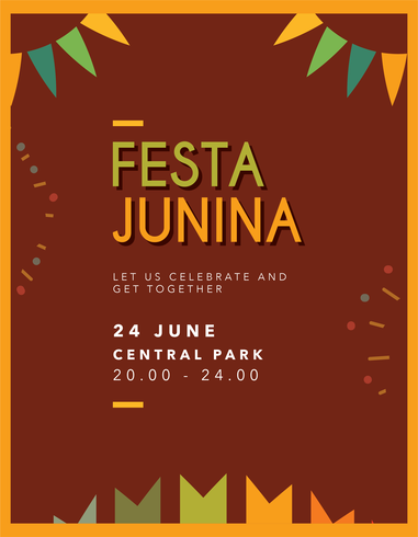 Festa Junina Plakat vektor