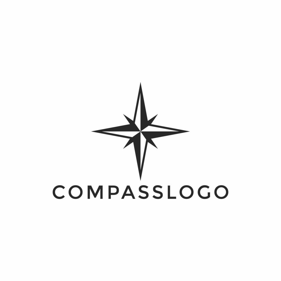 kompass, navigering, äventyr logotyp design mall vektor