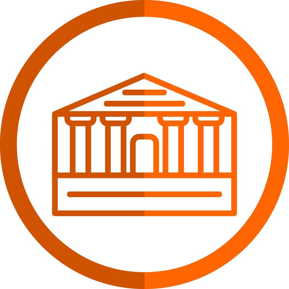 Parthenon-Vektor-Icon-Design vektor