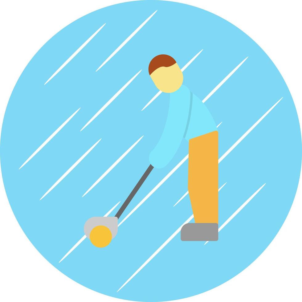 golf spelare vektor ikon design