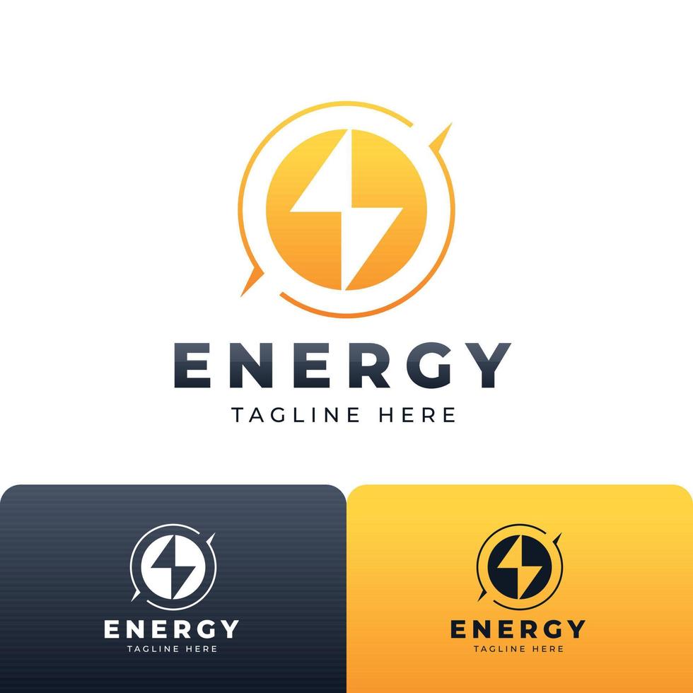 verlängerbar Energie Logo Vorlage Design vektor