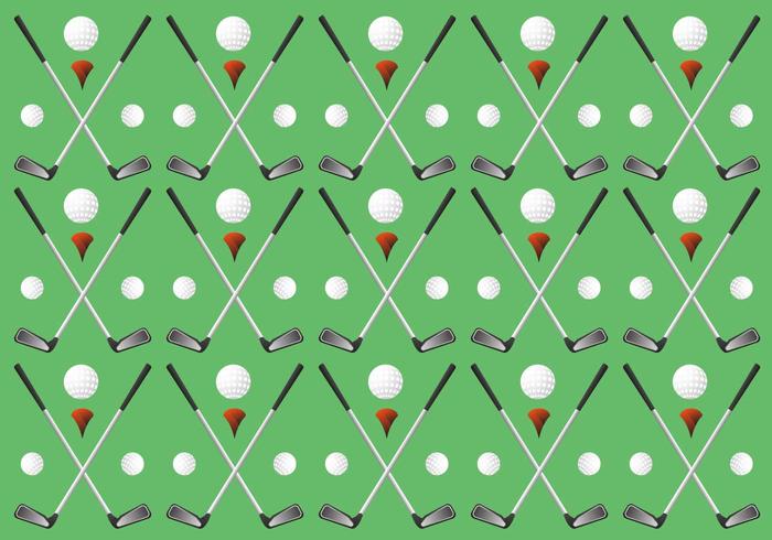 Einzigartige Vintage Golf Pattern Vektoren