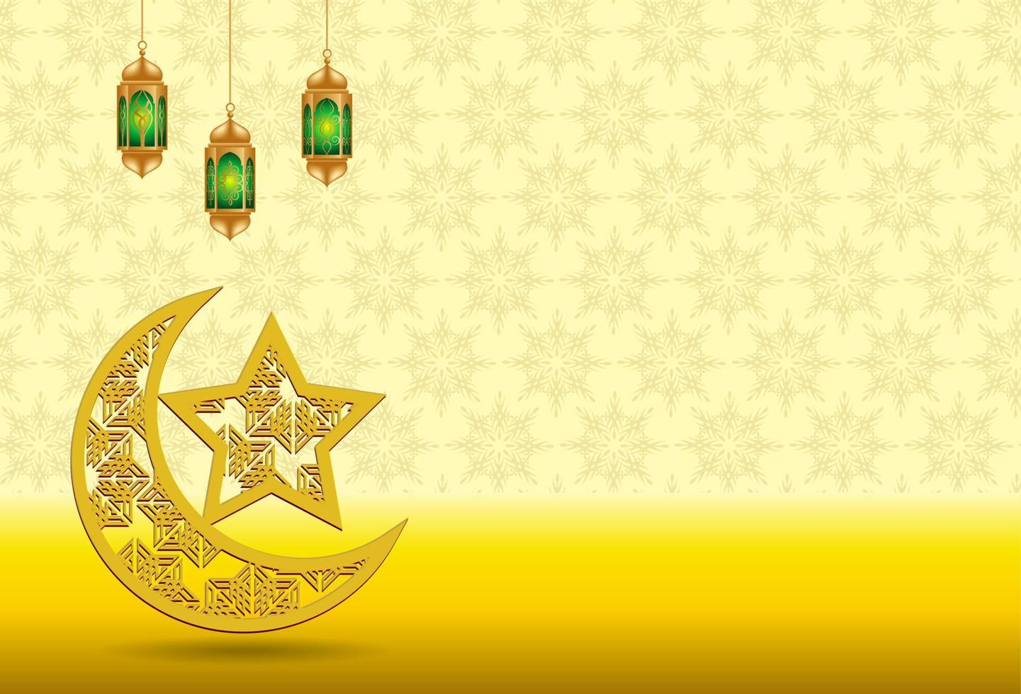 Ramadan kareem Design. auf Farbe Hintergrund zum heilig Monat Ramadan Feier. vektor