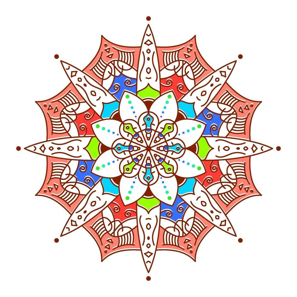 abstrakte Mandalablume vektor
