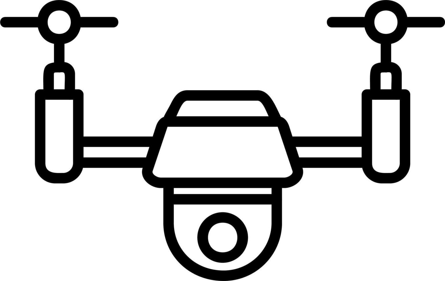 Symbol für Drohnenvektor vektor