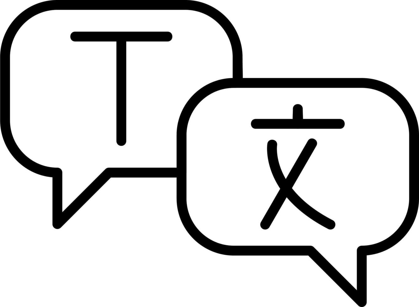 språk vektor ikon