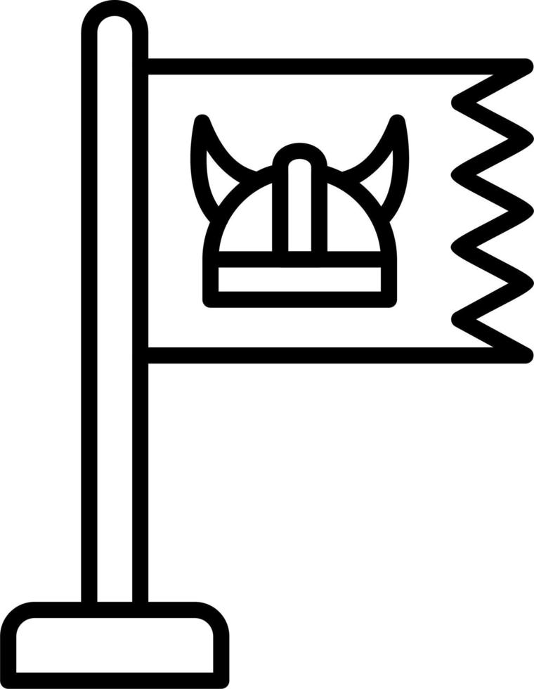 Wikinger Flagge Vektor Symbol