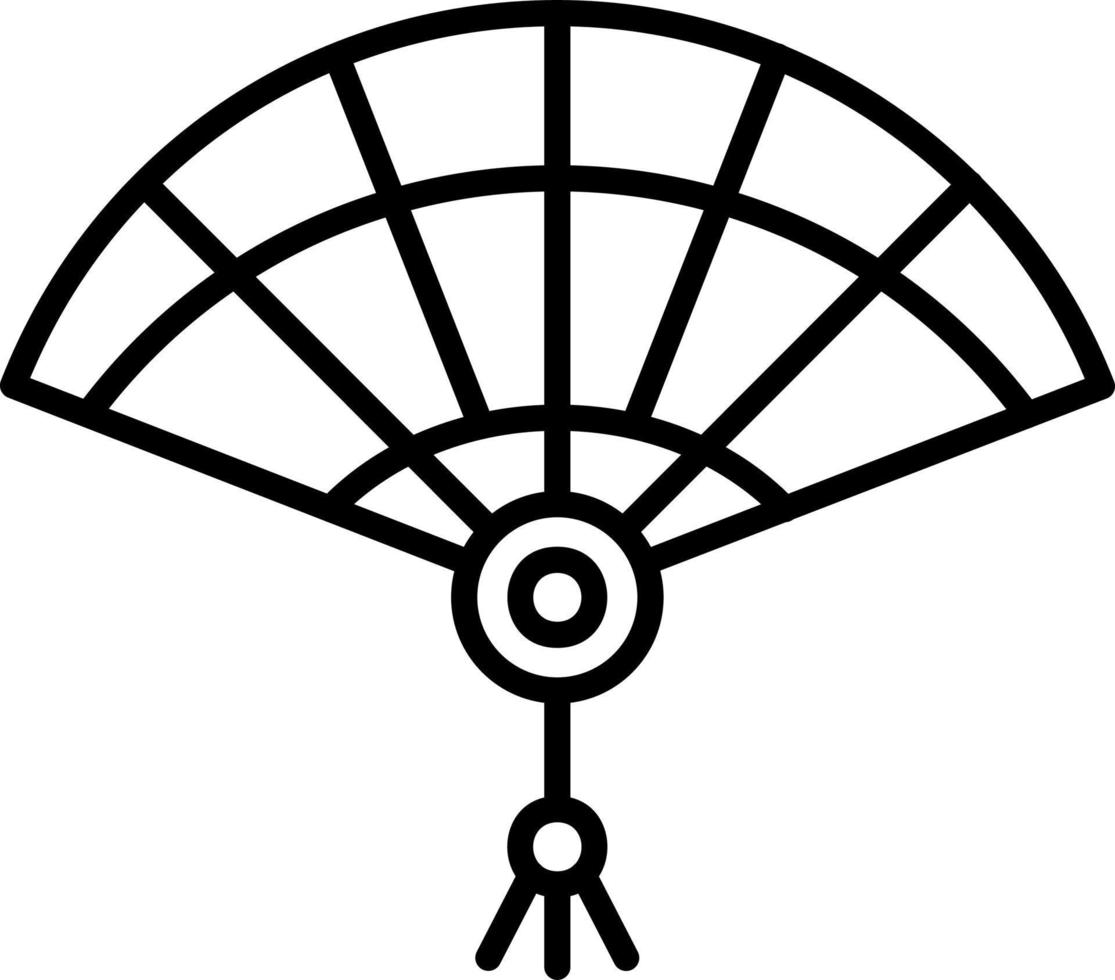Chinesisch Ventilator Vektor Symbol
