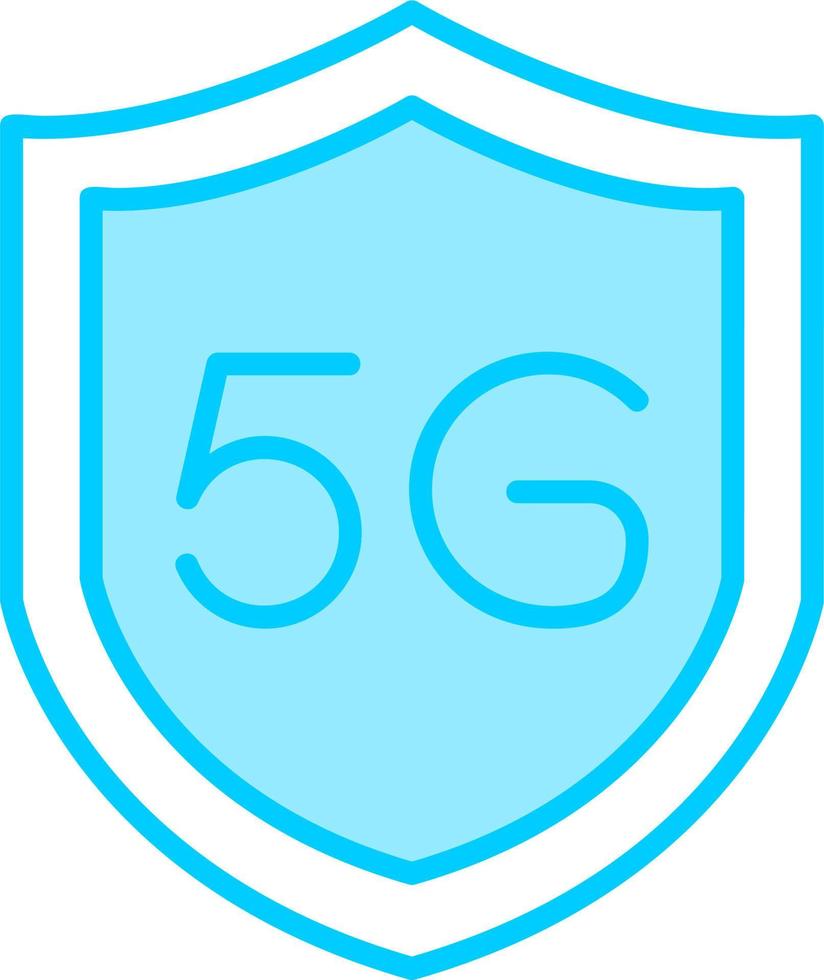 5g Internet Schutz Vektor Symbol